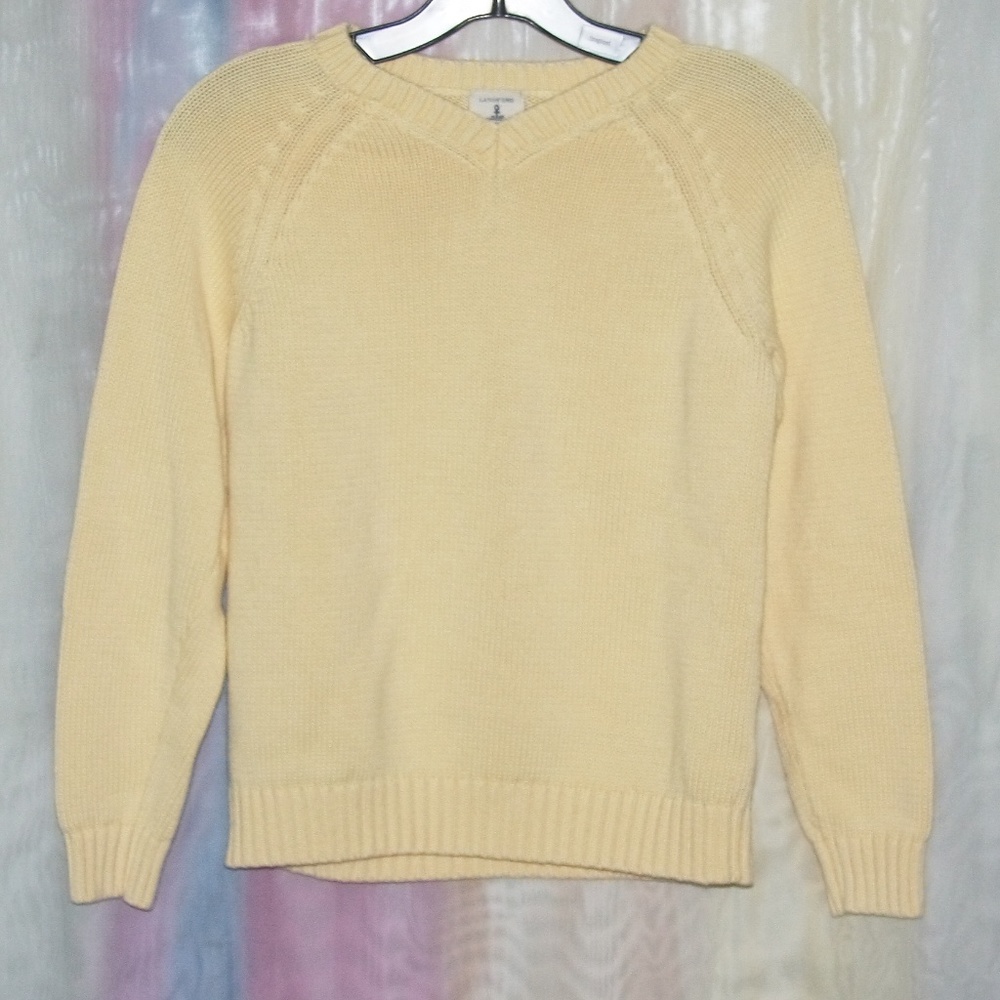 Lands End Sweater Size Medium (10-12) 100% Cotton